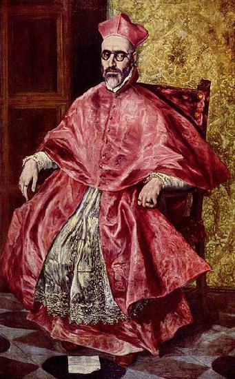 El Greco Portrat des Kardinalinquisitors Don Fernando Nino de Guevara Sweden oil painting art